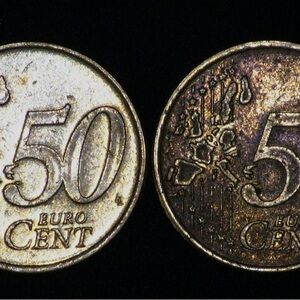 2002 50 Euro Cent Coins